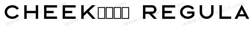 Cheekふぉんと Regular字体转换